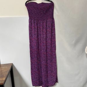 Vince Comuto Deep Bloom Strapless Dress